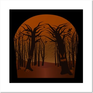 Haunted Forest Posters and Art